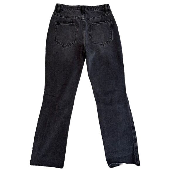 Flying Monkey Distressed High Rise Ankle Straight Jeans Size 24 - Picture 2 of 8